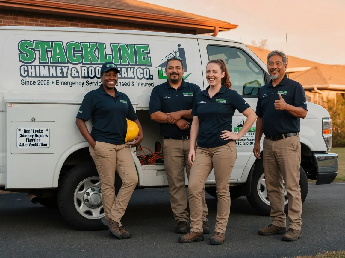 Chimney flashing repair company in Meeker, OK